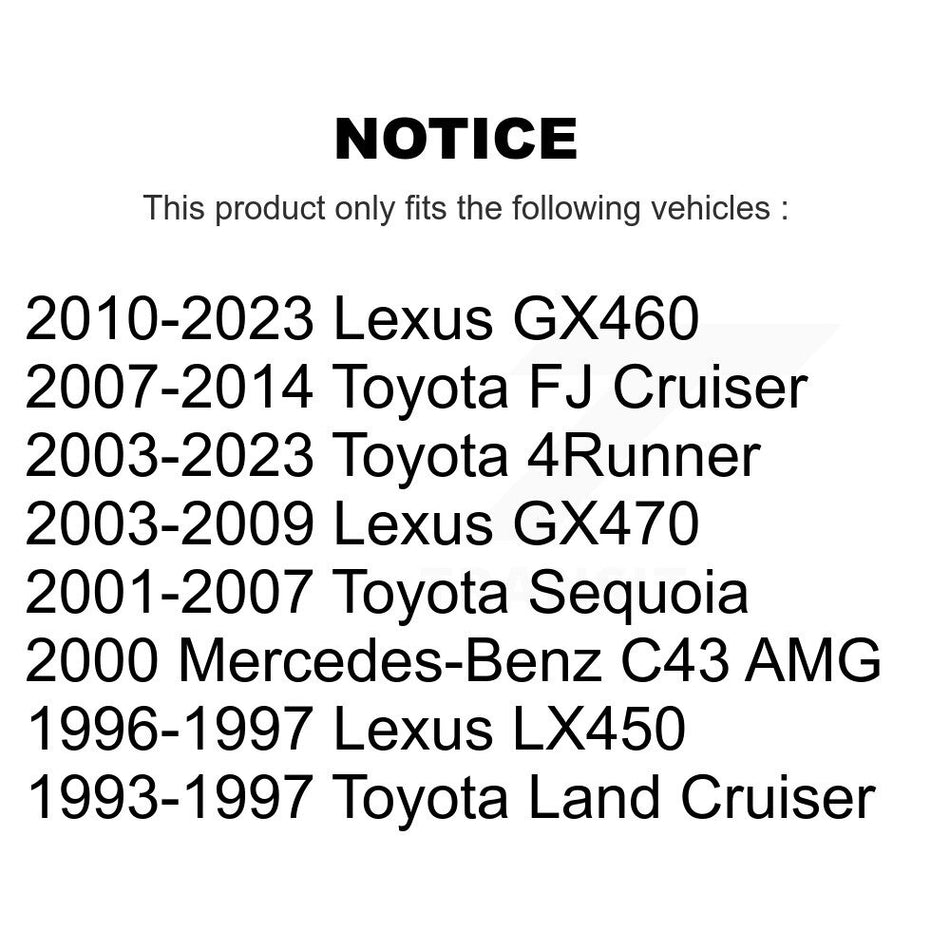 Rear Ceramic Disc Brake Pads TEC-606 For Toyota 4Runner FJ Cruiser Lexus GX460 Sequoia GX470 Land