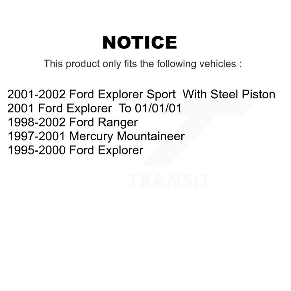 Rear Ceramic Disc Brake Pads TEC-667 For Ford Ranger Explorer Sport Mercury Mountaineer