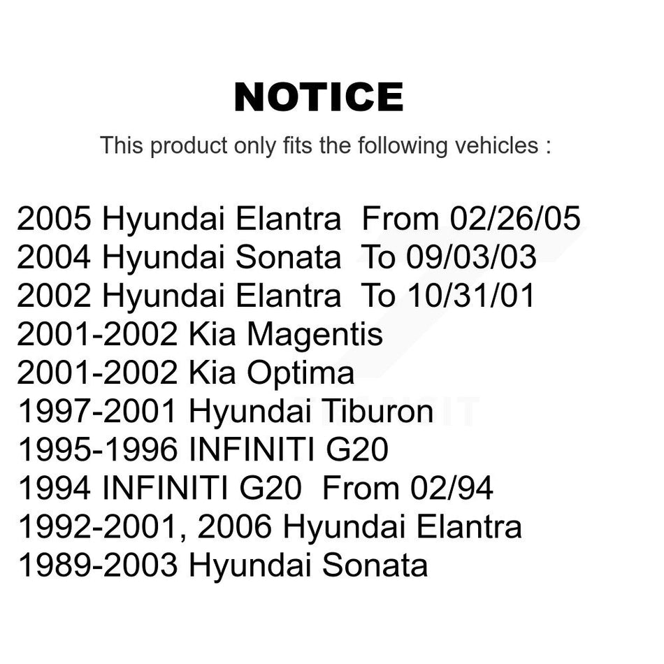 Front Ceramic Disc Brake Pads TEC-700 For Hyundai Elantra Sonata Tiburon Kia Optima INFINITI G20