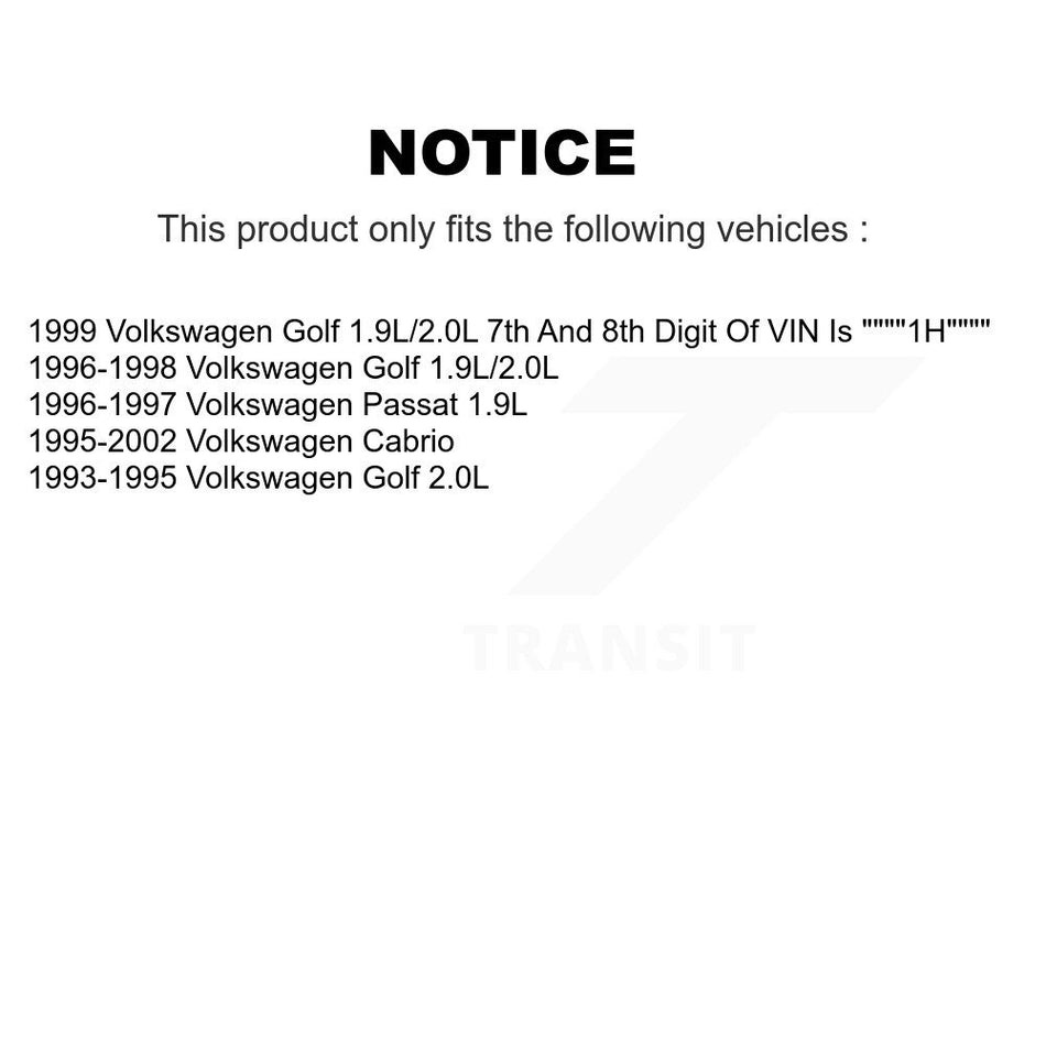 Front Ceramic Disc Brake Pads TEC-704 For Volkswagen Cabrio Golf Passat