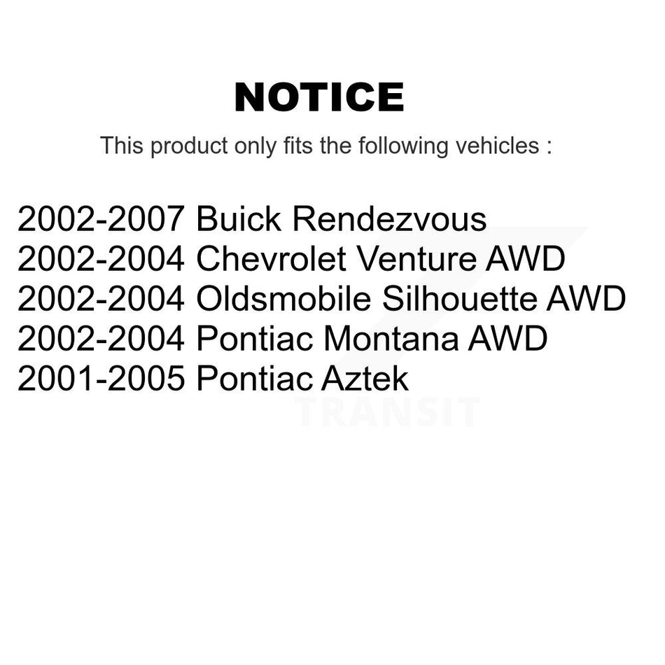 Front Ceramic Disc Brake Pads TEC-844 For Buick Rendezvous Chevrolet Venture Pontiac Montana Aztek Oldsmobile Silhouette