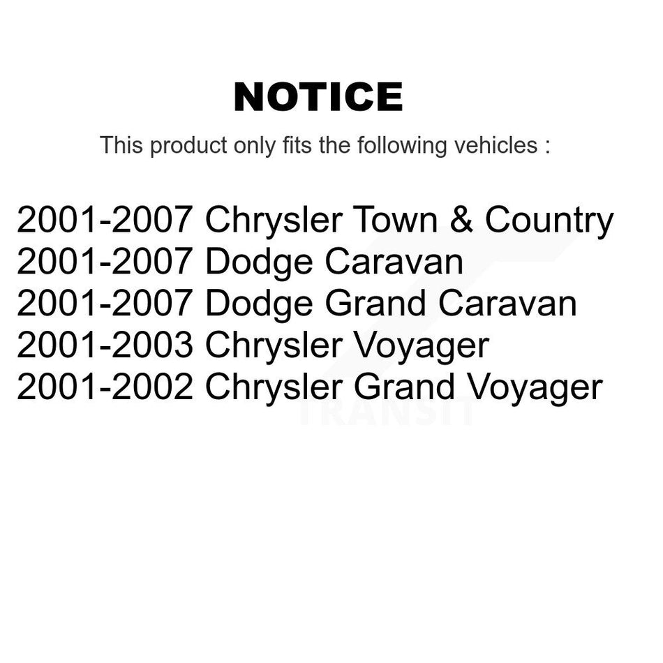 Rear Ceramic Disc Brake Pads TEC-858 For Dodge Grand Caravan Chrysler Town & Country Voyager