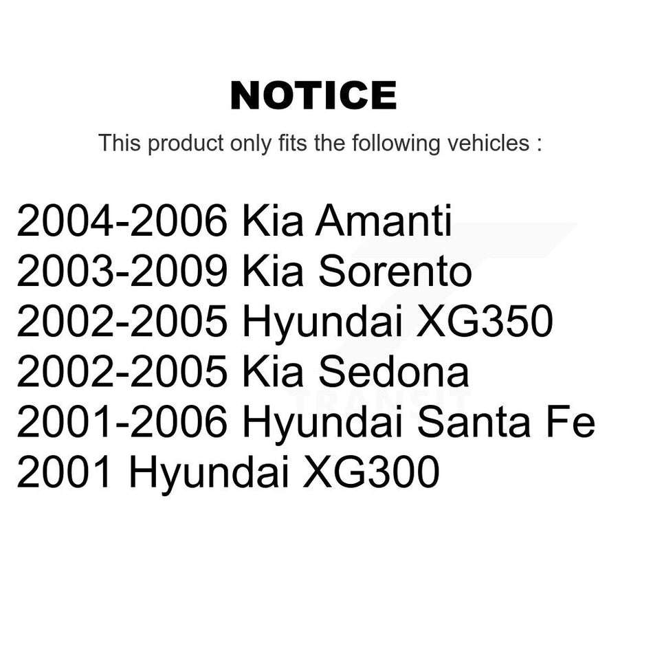 Front Ceramic Disc Brake Pads TEC-864 For Hyundai Santa Fe Kia Sorento Sedona Amanti XG350 XG300