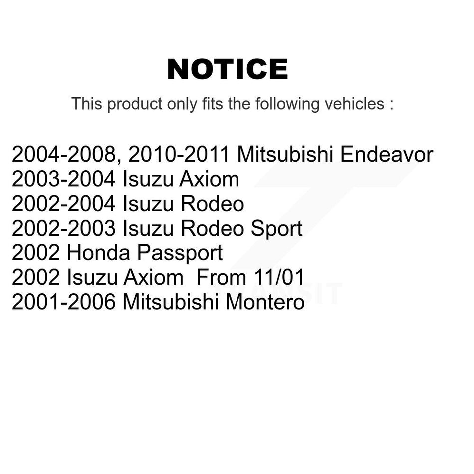 Front Ceramic Disc Brake Pads TEC-867 For Mitsubishi Endeavor Isuzu Rodeo Montero Axiom Honda Passport Sport