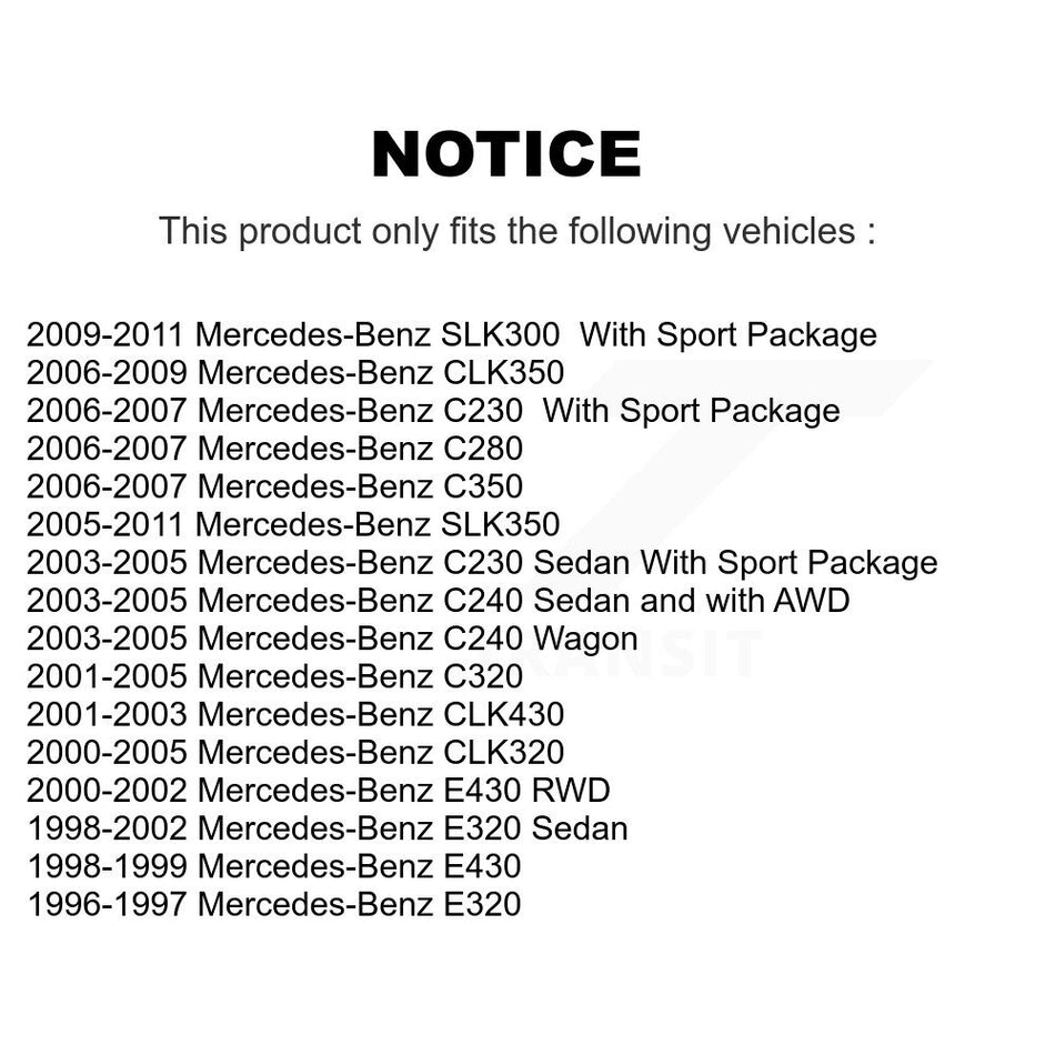 Rear Ceramic Disc Brake Pads TEC-873 For Mercedes-Benz C230 SLK350 CLK320 E320 C280 C240 CLK350 C320