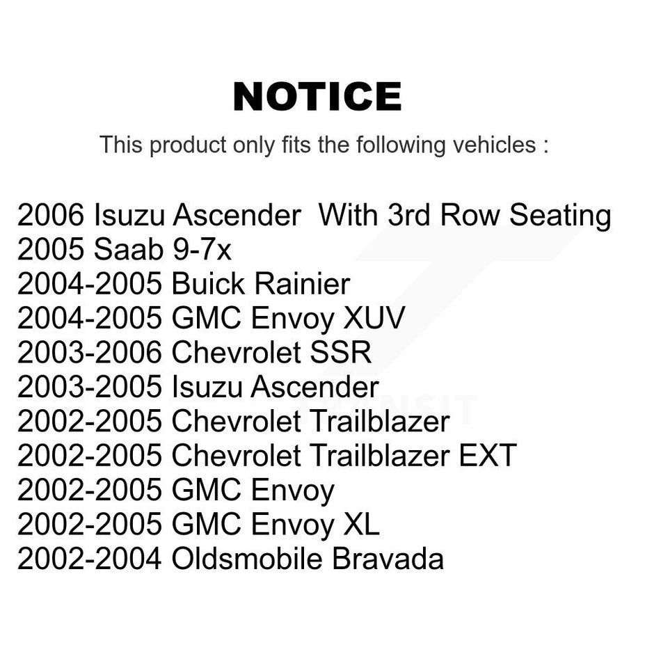Front Ceramic Disc Brake Pads TEC-882 For GMC Chevrolet Envoy Trailblazer XL EXT SSR Oldsmobile XUV