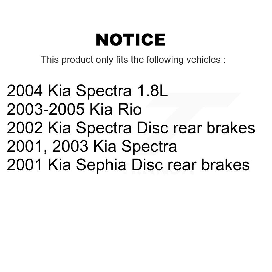 Front Ceramic Disc Brake Pads TEC-889 For Kia Spectra Rio Sephia