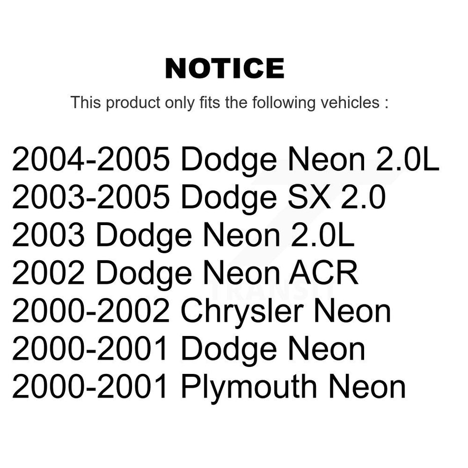 Front Left Lower Suspension Control Arm Ball Joint Assembly TOR-CK620008 For Neon Dodge Chrysler SX
