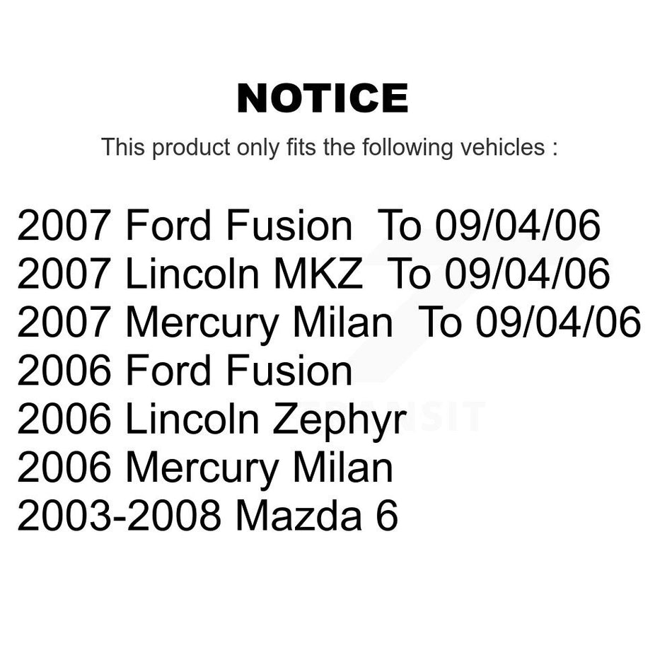 Front Lower Forward Suspension Control Arm Ball Joint Assembly TOR-CK620069 For Mazda 6 Ford Fusion