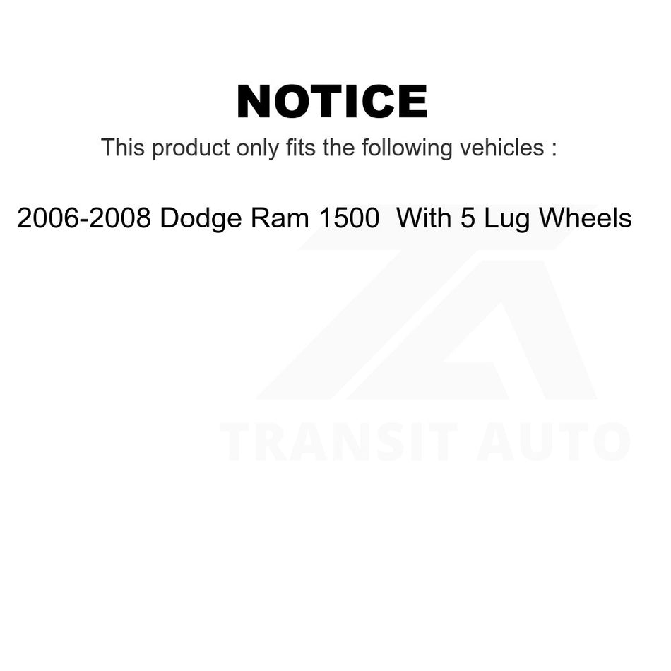 Front Right Upper Suspension Control Arm Ball Joint Assembly TOR-CK620174 For 2006-2008 Dodge Ram 1500 With 5 Lug Wheels