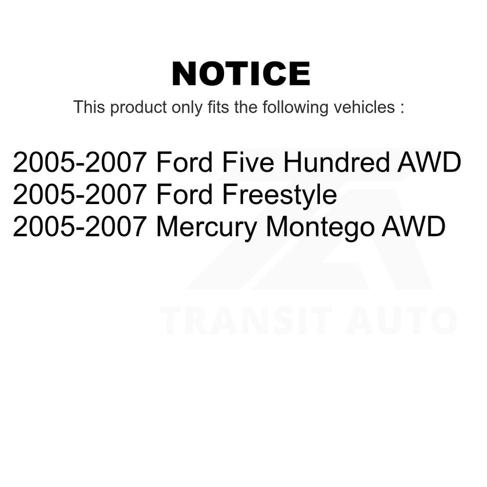 Front Right Lower Suspension Control Arm Ball Joint Assembly TOR-CK621603 For 2005-2007 Ford Five Hundred Freestyle Mercury Montego