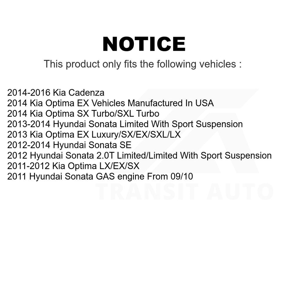 Front Right Lower Suspension Control Arm Ball Joint Assembly TOR-CK622363 For Hyundai Sonata Kia Optima Cadenza