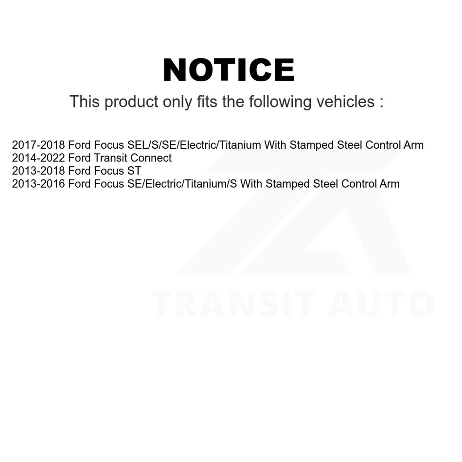 Front Right Lower Suspension Control Arm Ball Joint Assembly TOR-CK622906 For Ford Focus Transit Connect