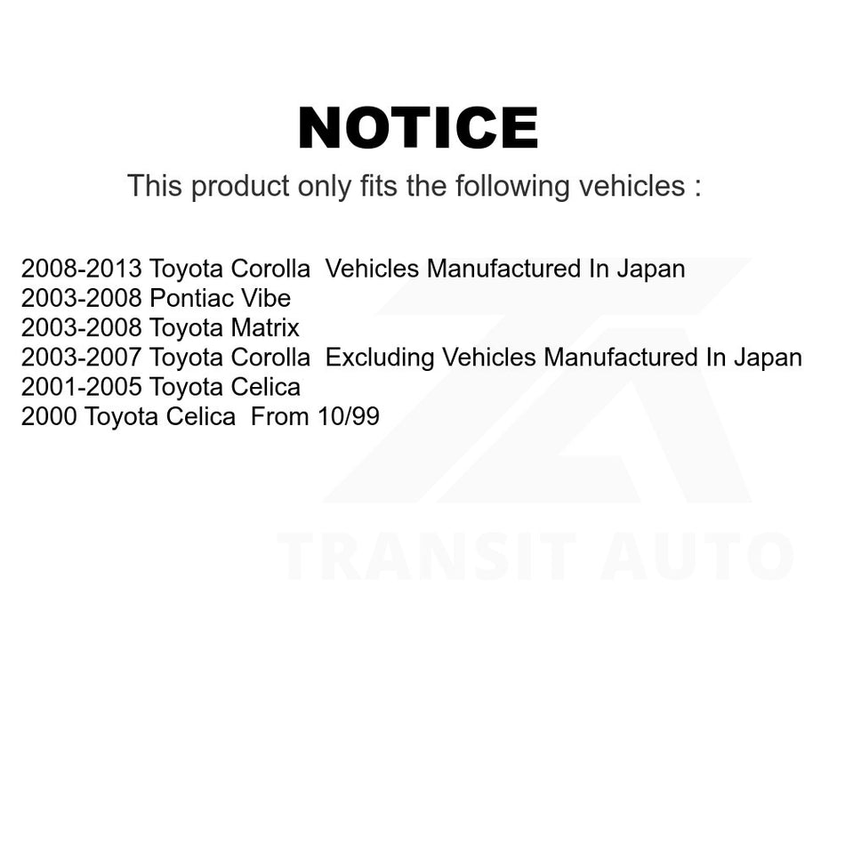 Front Left Lower Suspension Control Arm TOR-CK640361 For Toyota Corolla Matrix Pontiac Vibe Celica