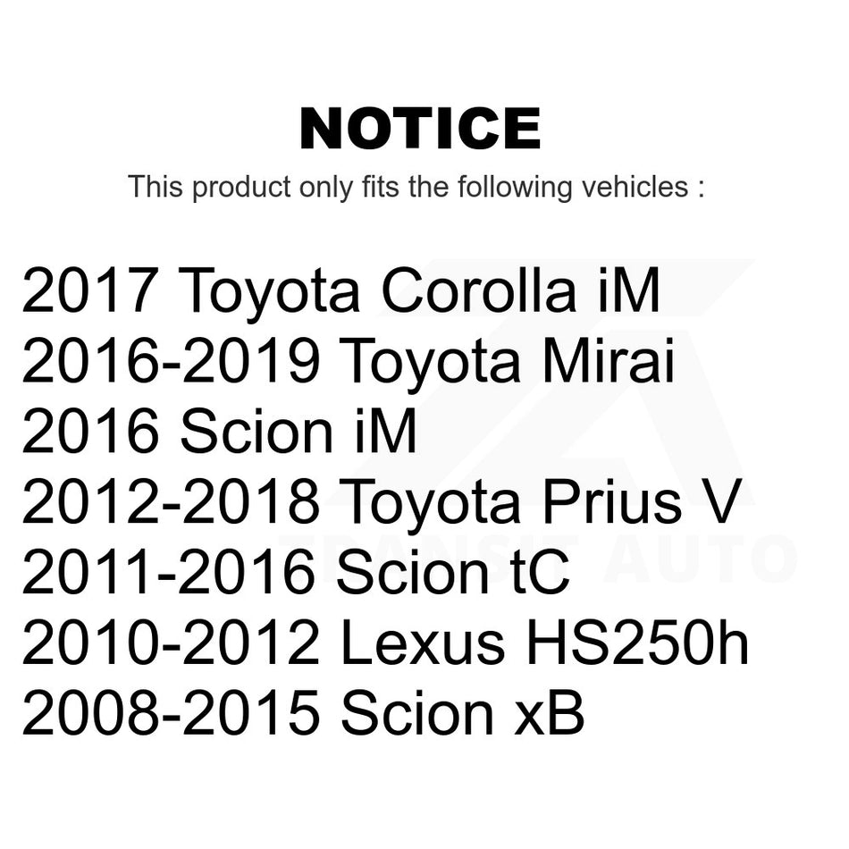 Front Right Lower Suspension Control Arm TOR-CK641288 For Scion xB Toyota Prius V tC Corolla iM Lexus HS250h Mirai