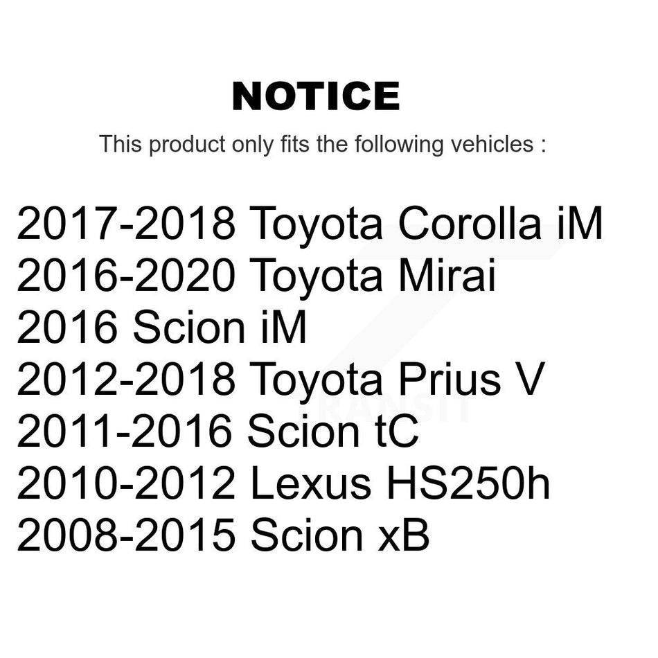 Front Left Lower Suspension Control Arm TOR-CK641289 For Toyota Prius V Scion Corolla iM tC xB Lexus