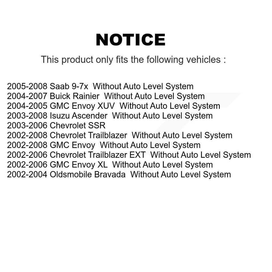 Rear Upper Suspension Trailing Arm TOR-CK660155 For Chevrolet GMC Trailblazer Envoy XL EXT SSR Buick