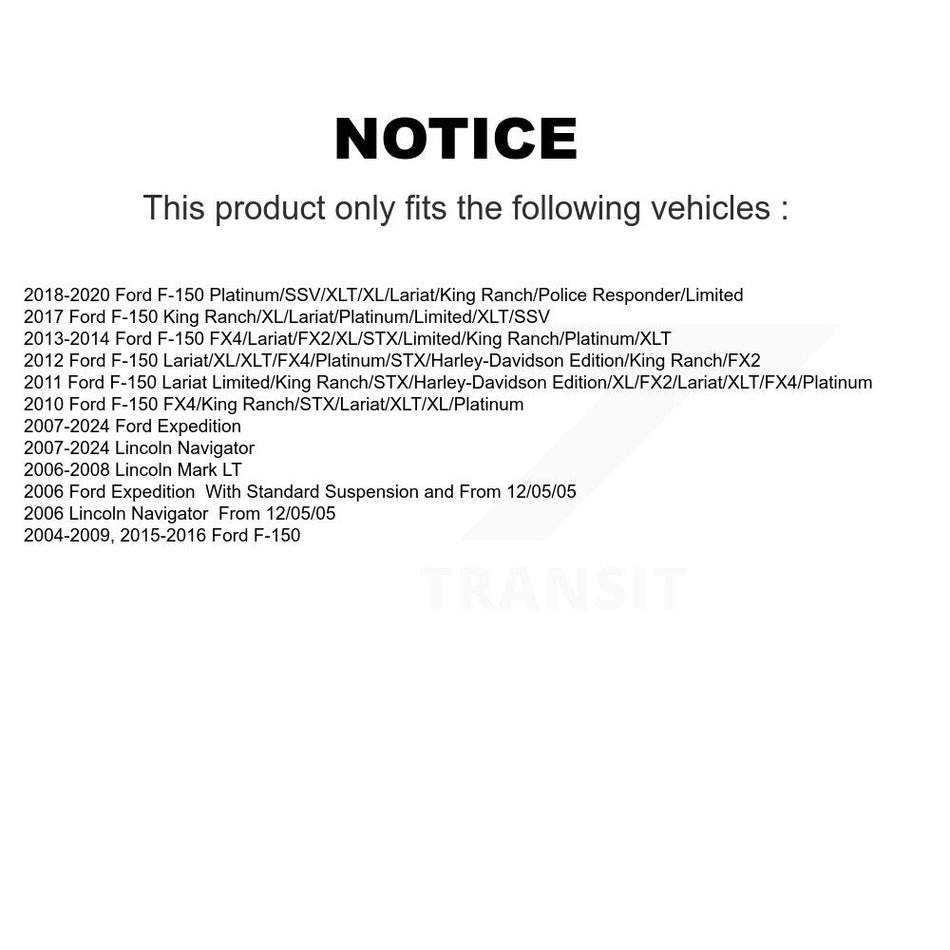Front Right Upper Suspension Control Arm Ball Joint Assembly TOR-CK80308 For Ford F-150 Expedition