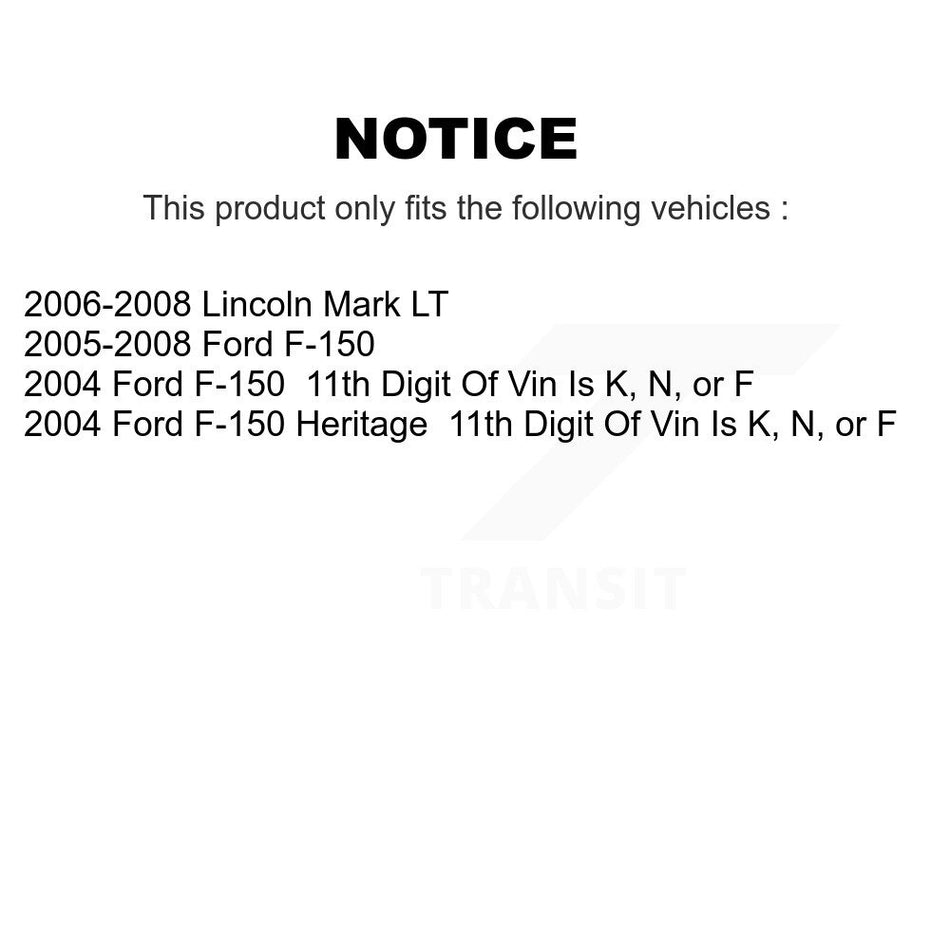 Front Right Lower Suspension Control Arm Ball Joint Assembly TOR-CK80402 For Ford F-150 Lincoln Mark