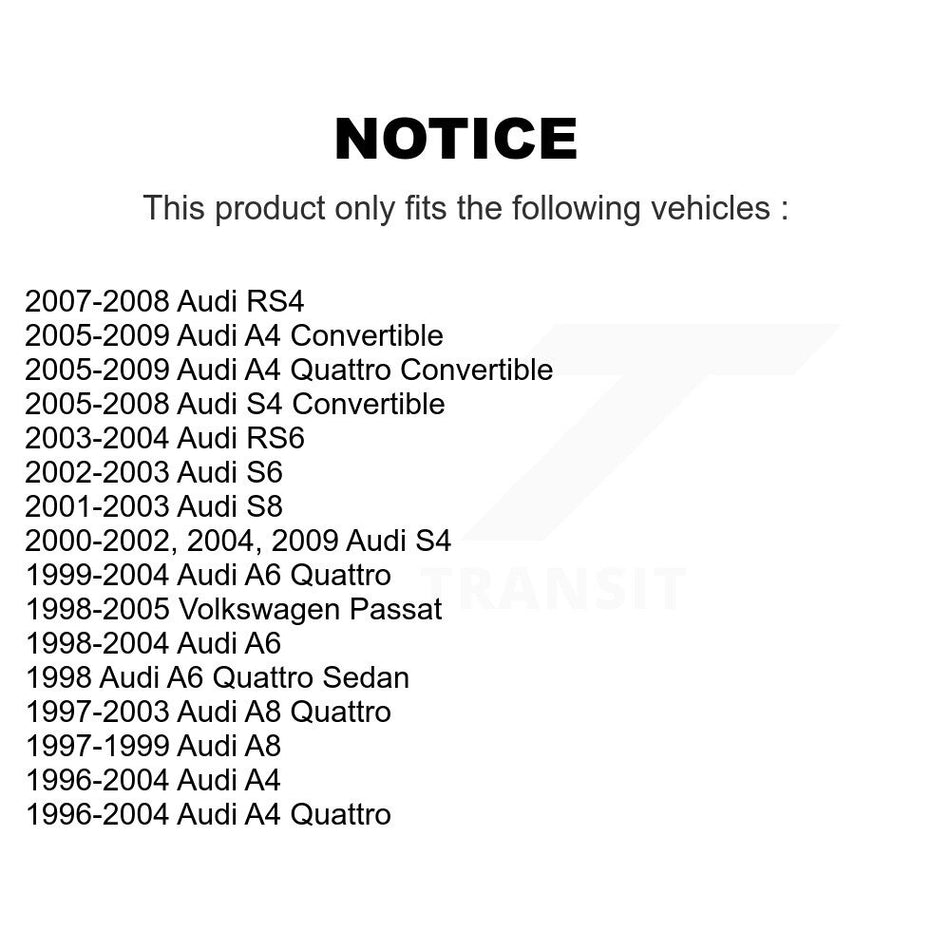 Front Left Lower Rearward Suspension Control Arm Ball Joint Assembly TOR-CK80562 For Audi A4 Quattro