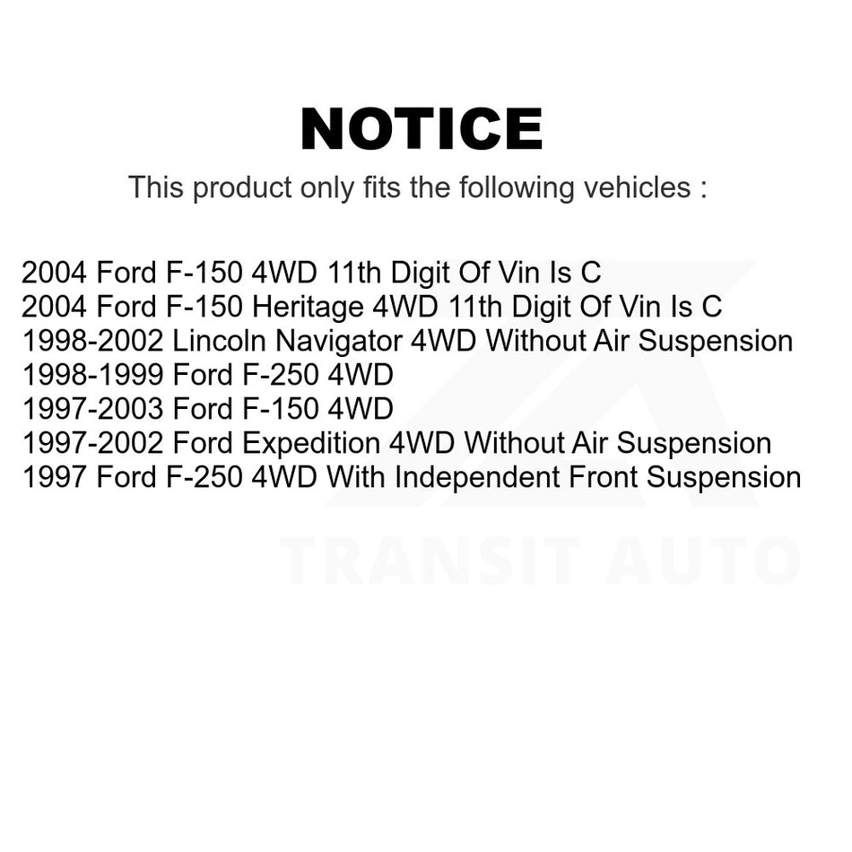 Front Right Upper Suspension Control Arm Ball Joint Assembly TOR-CK8724T For Ford F-150 Expedition Lincoln Navigator Heritage F-250 4WD