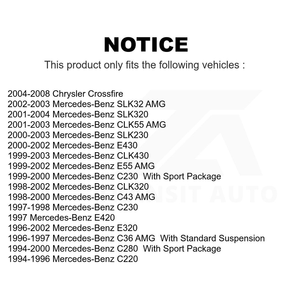 Front Right Upper Suspension Control Arm Ball Joint Assembly TOR-CK90422 For Mercedes-Benz E320 Chrysler Crossfire C230 CLK320 C280 CLK430 SLK320 SLK230 E430 C220 E420 CLK55 AMG E55 SLK32 C43 C36