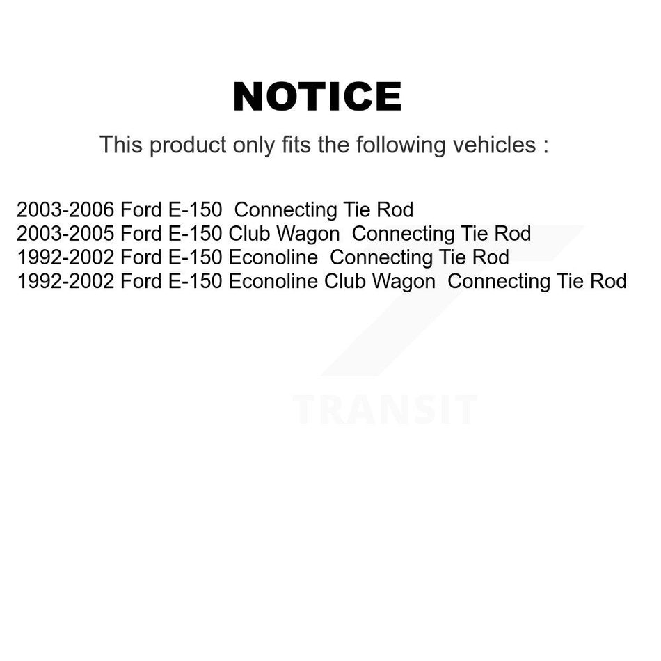 Front Right Inner Steering Tie Rod End TOR-DS1286 For Ford E-150 Econoline Club Wagon
