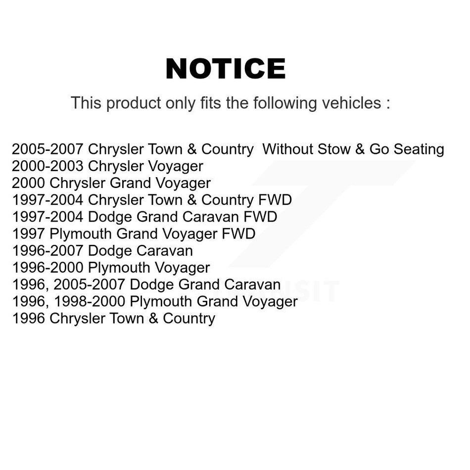 Rear Suspension Track Bar TOR-DS1423 For Dodge Grand Caravan Chrysler Town & Country Plymouth