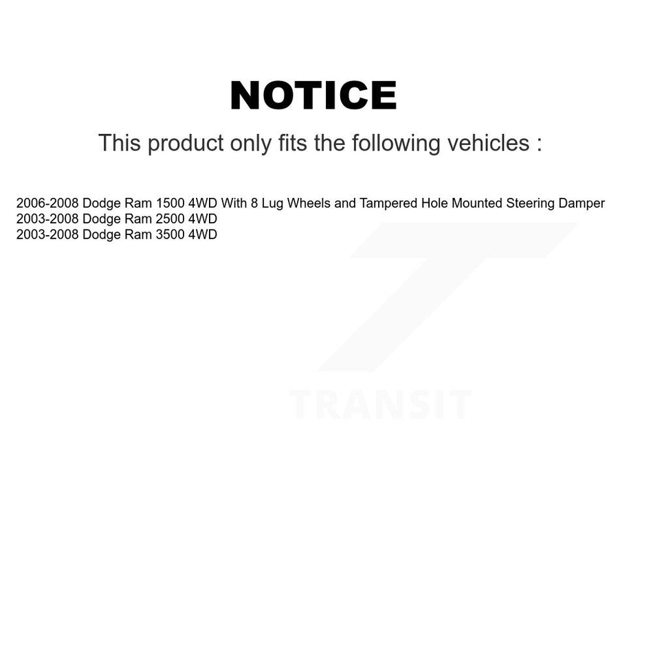 Front Left Inner Steering Tie Rod End TOR-DS1464 For Dodge Ram 1500 3500 2500 4WD