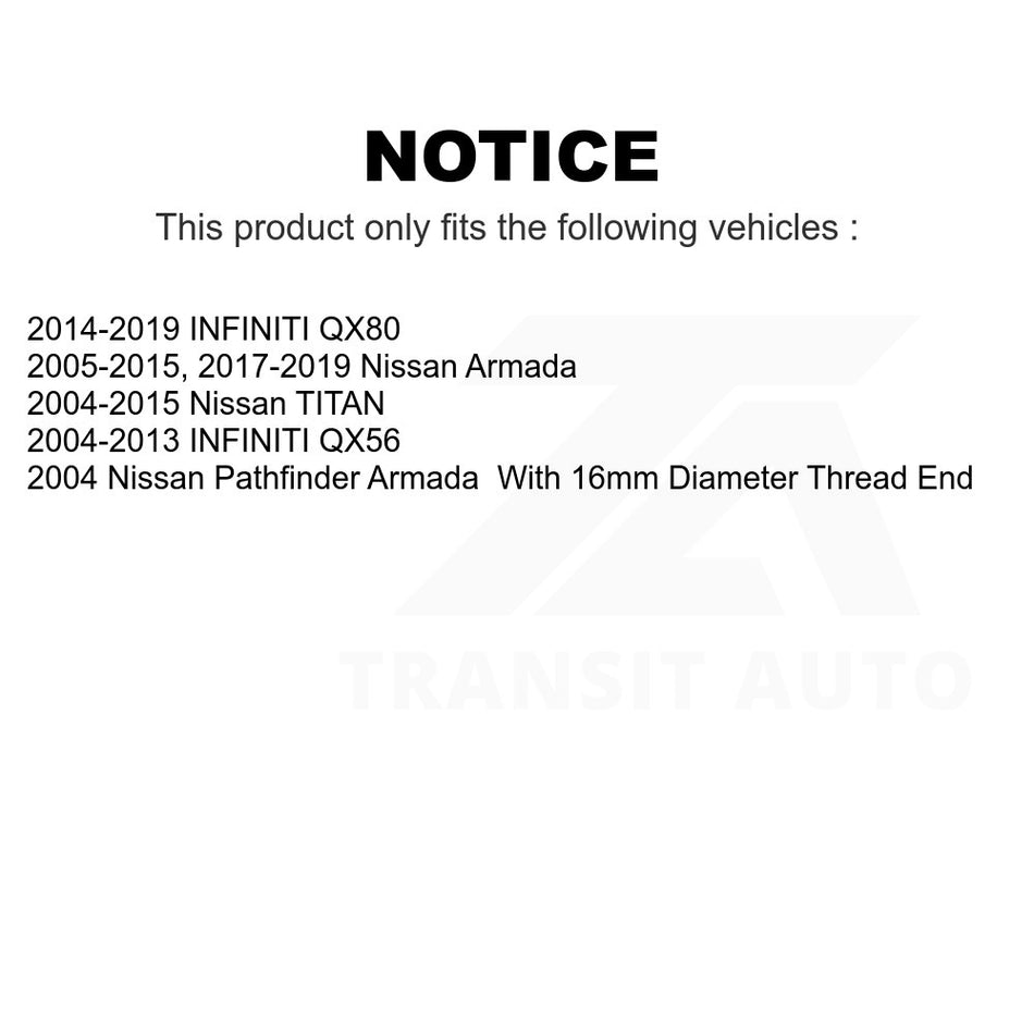 Front Right Outer Steering Tie Rod End TOR-ES800032 For Nissan Titan Armada INFINITI QX80 QX56 Pathfinder TITAN