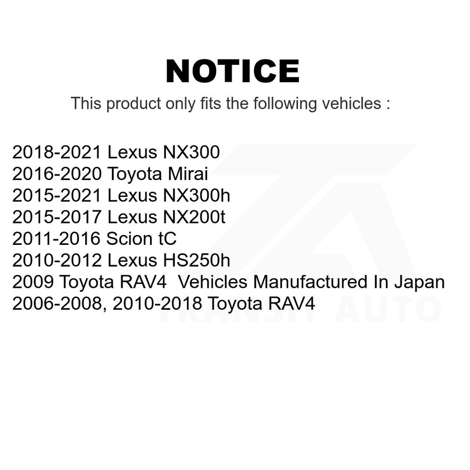 Left Outer Steering Tie Rod End TOR-ES800054 For Toyota RAV4 Lexus NX200t NX300 Scion tC NX300h HS250h Mirai