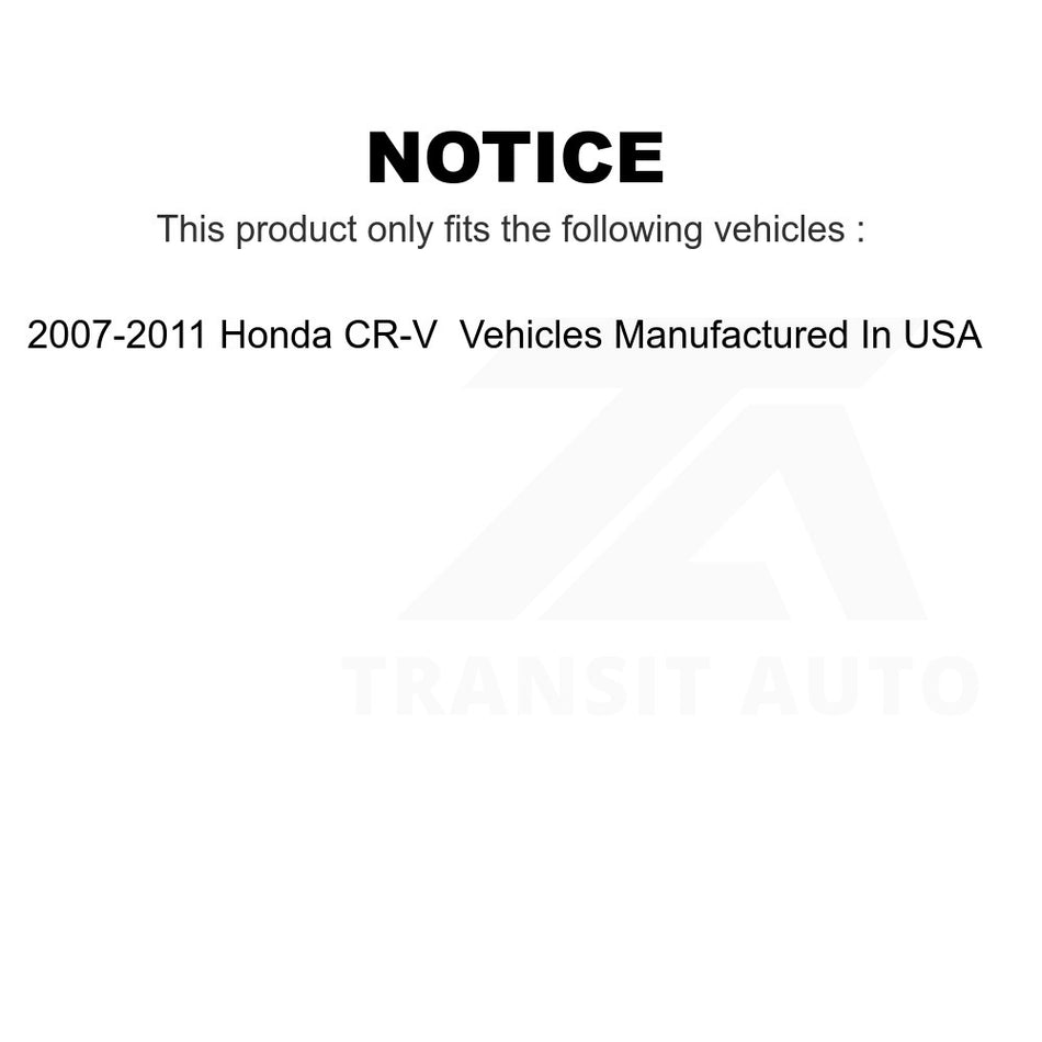 Front Outer Steering Tie Rod End TOR-ES800303 For 2007-2011 Honda CR-V Vehicles Manufactured In USA