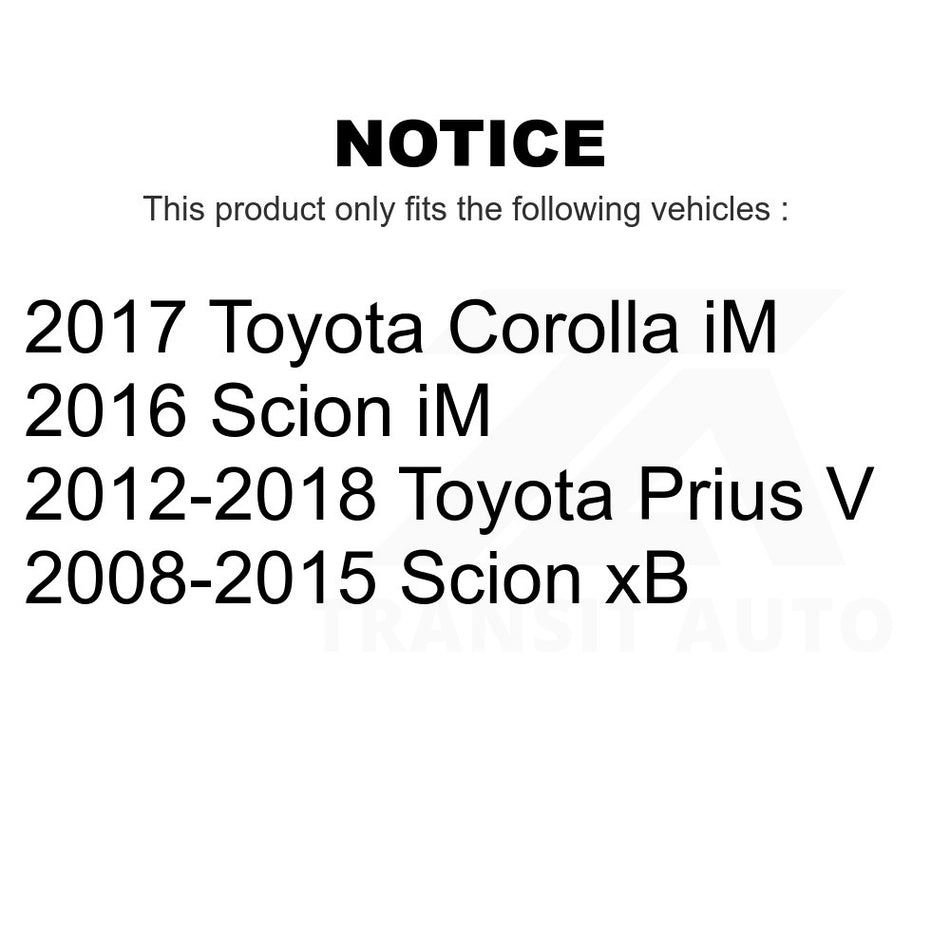 Front Right Outer Steering Tie Rod End TOR-ES800341 For Scion xB Toyota Prius V Corolla iM