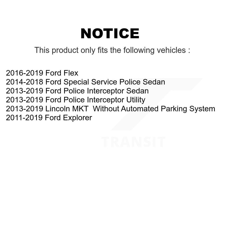 Front Outer Steering Tie Rod End TOR-ES800952 For Ford Explorer Police Interceptor Utility Flex MKT