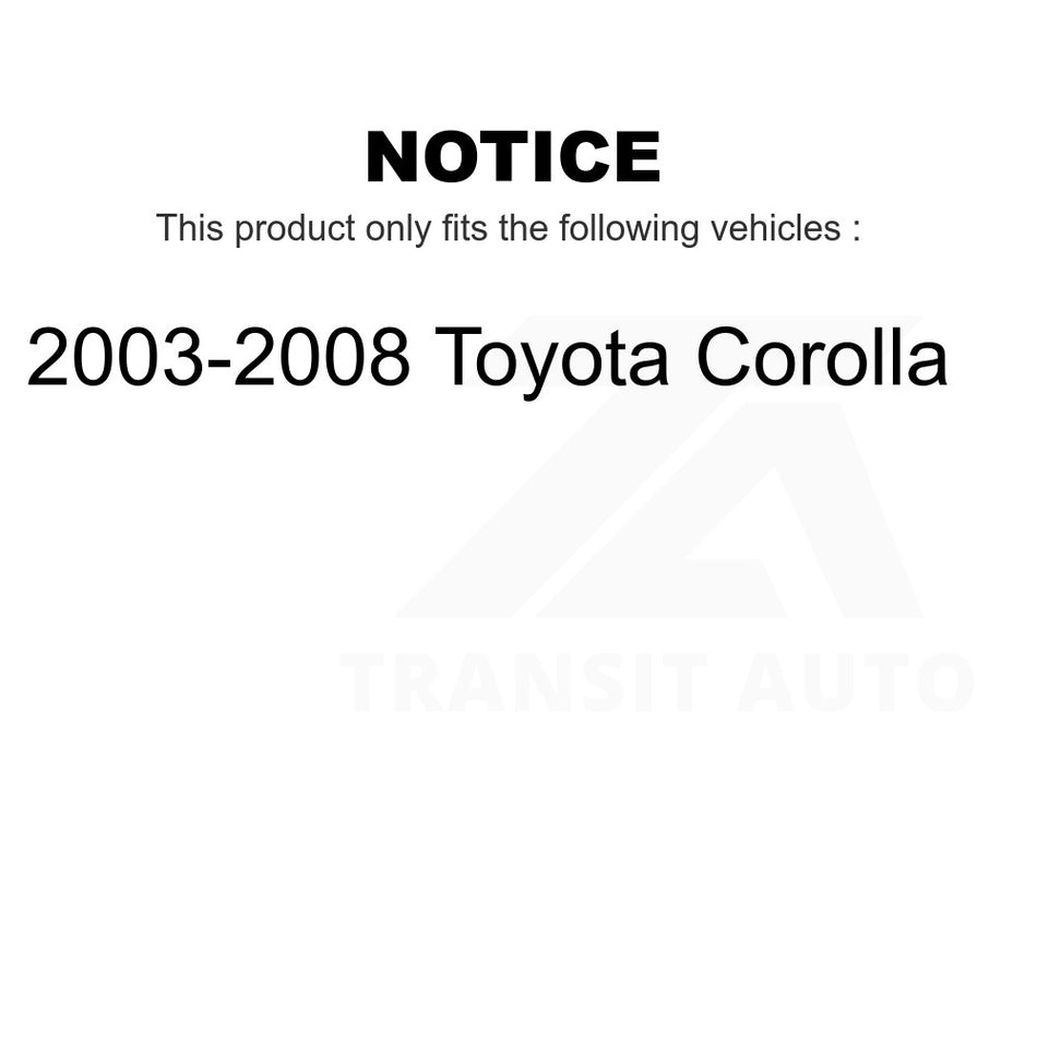 Front Right Outer Steering Tie Rod End TOR-ES80431 For 2003-2008 Toyota Corolla