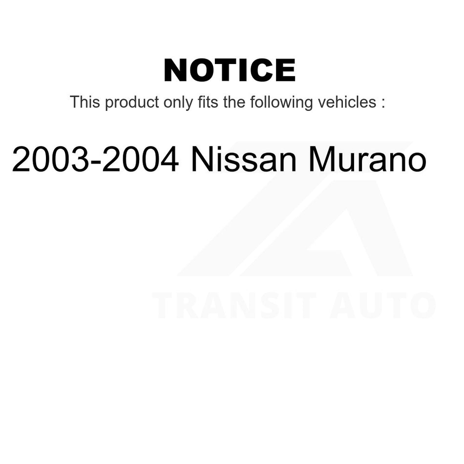 Front Outer Steering Tie Rod End TOR-ES80624 For 2003-2004 Nissan Murano