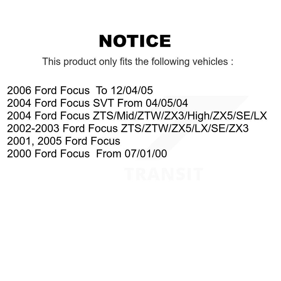 Front Inner Steering Tie Rod End TOR-EV419 For Ford Focus