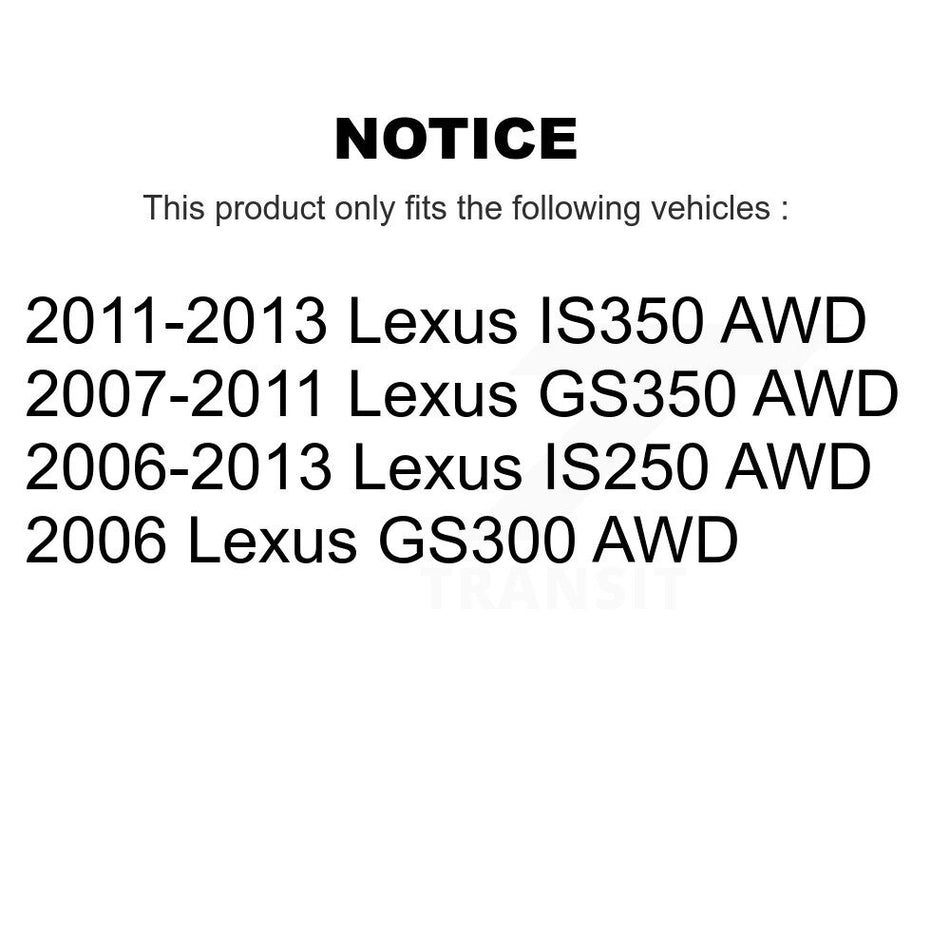 Front Inner Steering Tie Rod End TOR-EV800243 For Lexus IS250 GS350 IS350 GS300 AWD