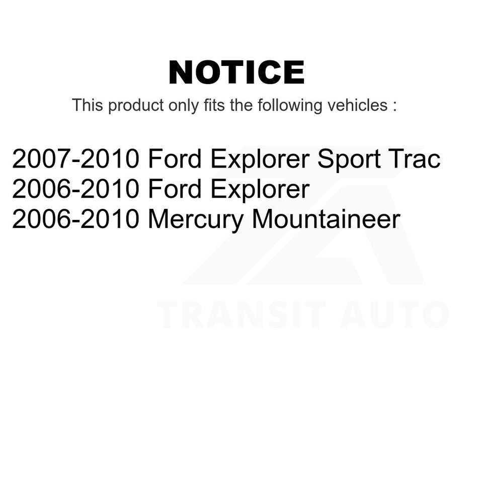 Front Inner Steering Tie Rod End TOR-EV800278 For Ford Explorer Sport Trac Mercury Mountaineer