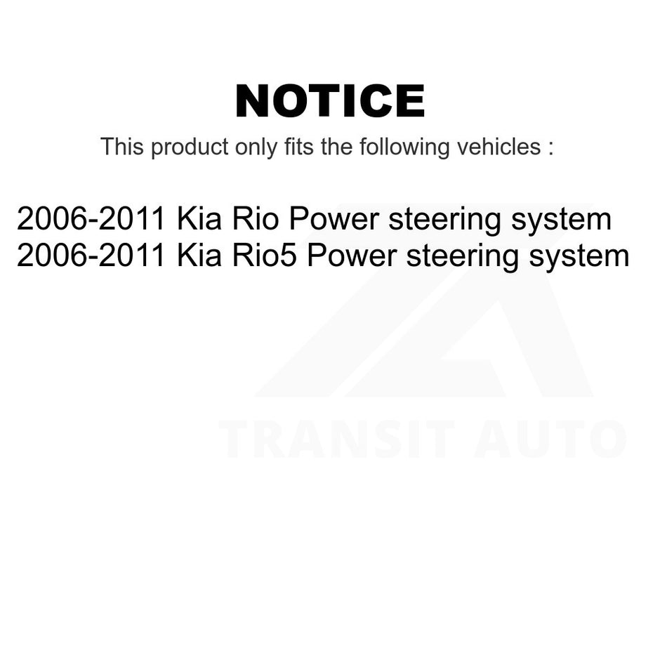 Front Left Inner Steering Tie Rod End TOR-EV800351 For 2006-2011 Kia Rio Rio5 Power steering system