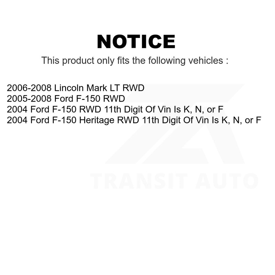 Front Inner Steering Tie Rod End TOR-EV800368 For Ford F-150 Heritage Lincoln Mark LT RWD