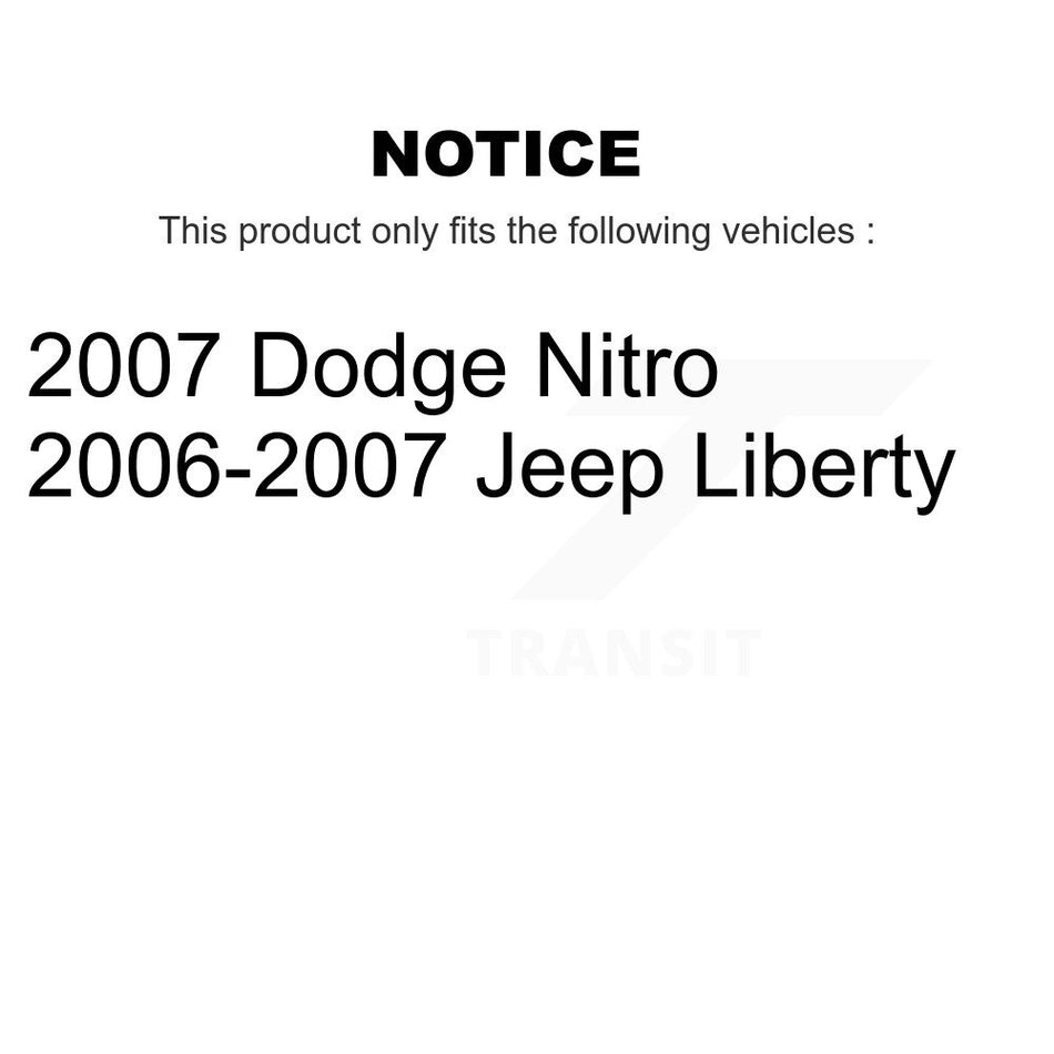 Front Inner Steering Tie Rod End TOR-EV800416 For Jeep Liberty Dodge Nitro