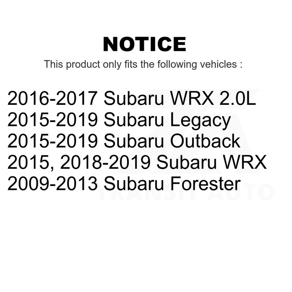 Front Inner Steering Tie Rod End TOR-EV800513 For Subaru Outback Forester Legacy WRX