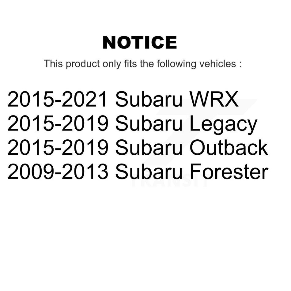 Front Inner Steering Tie Rod End TOR-EV800513 For Subaru Outback Forester WRX Legacy