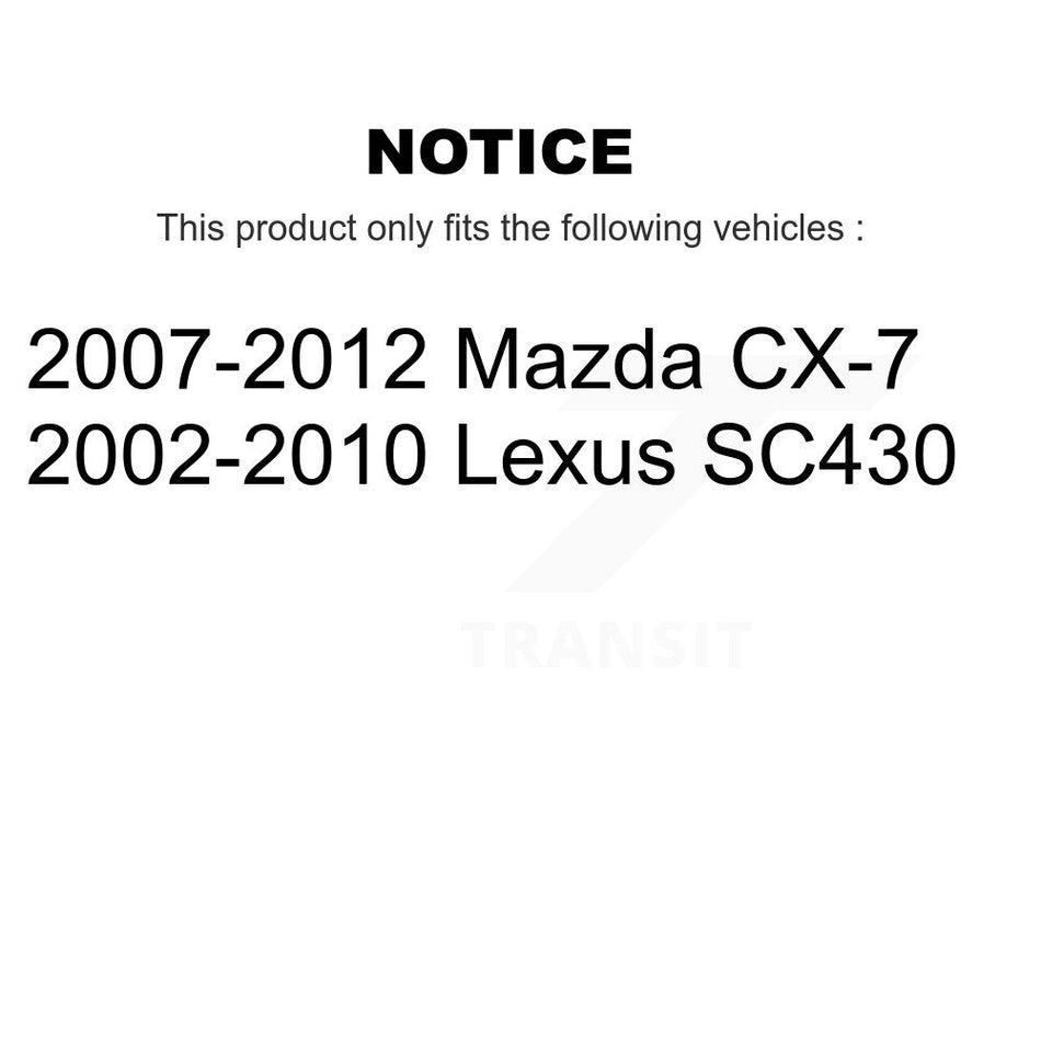 Front Inner Steering Tie Rod End TOR-EV800543 For Mazda CX-7 Lexus SC430