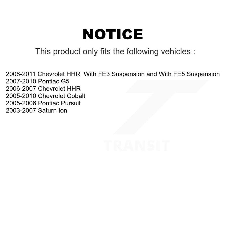 Front Inner Steering Tie Rod End TOR-EV80445 For Chevrolet Cobalt Pontiac G5 Saturn Ion HHR Pursuit
