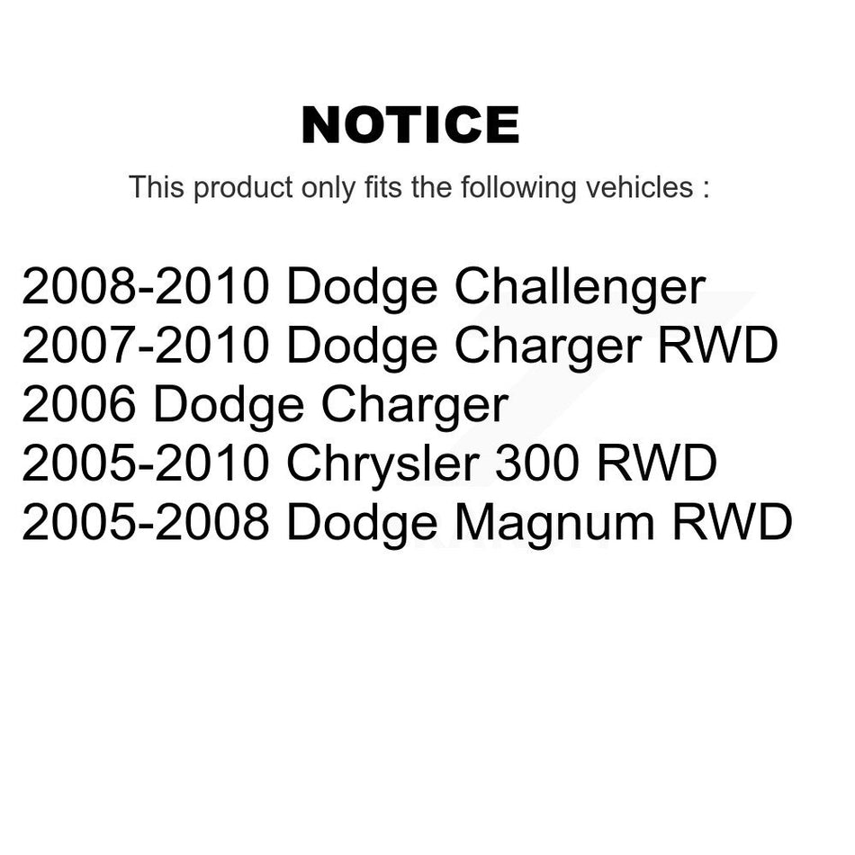 Front Inner Steering Tie Rod End TOR-EV80702 For Dodge Chrysler 300 Charger Challenger Magnum