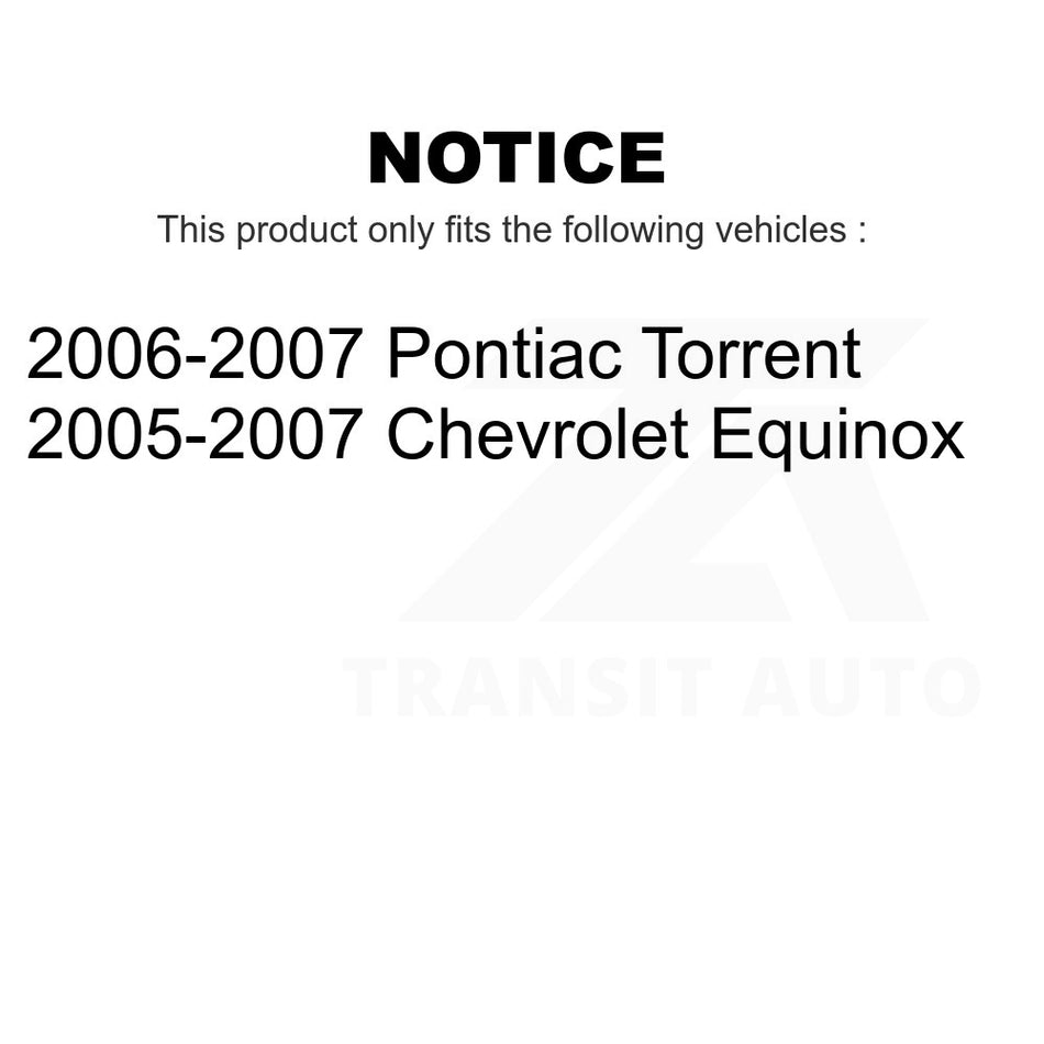 Front Inner Steering Tie Rod End TOR-EV80781 For Chevrolet Equinox Pontiac Torrent