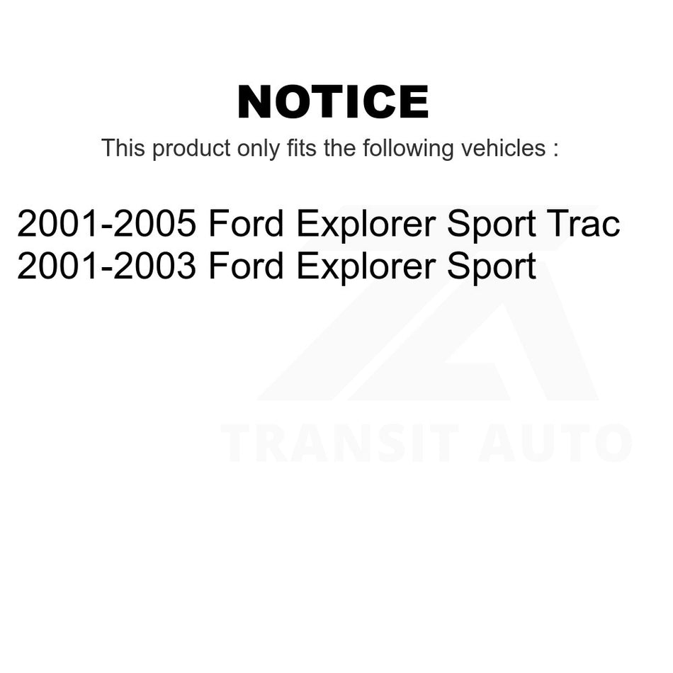 Front Inner Steering Tie Rod End TOR-EV80789 For Ford Explorer Sport Trac