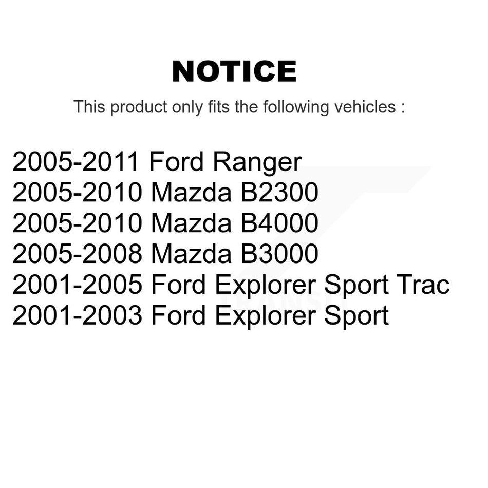 Front Inner Steering Tie Rod End TOR-EV80789 For Ford Ranger Mazda Explorer Sport Trac B4000 B2300